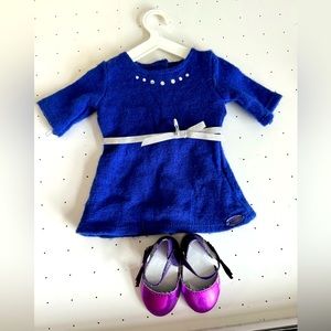 American Girl Doll Dress and shoes